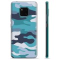 Pouzdro TPU Huawei Mate 20 Pro - Blue Camouflage