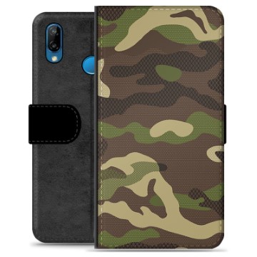 Prémiové peněženkové pouzdro Huawei P20 Lite - Camo