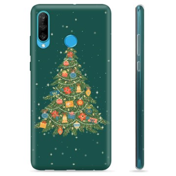 Pouzdro TPU Huawei P30 Lite - Vánoční strom