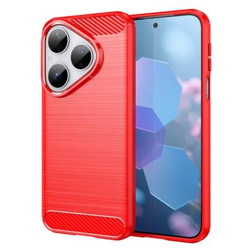 Huawei Pura 80 Brushed TPU Case - Carbon Fiber