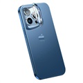 iPhone 14 Pro Max Hybrid Case with Hidden Kickstand - Blue