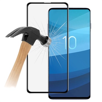 Imak plnou velikostí Samsung Galaxy S10E Tempered Glass Ochrana - Černá