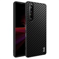 Imak LX -5 Sony Xperia 1 III Hybridní pouzdro - uhlíkové vlákno - černá