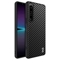 Imak LX-5 Sony Xperia 1 IV Hybrid Case - Carbon Fiber - Black