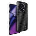Imak Ruiyi OnePlus 11 Potažené Pouzdro - Uhlíkové Vlákno - Černá