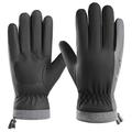 Insulated Windproof Touchscreen Gloves for Men - Black