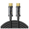 Joyroom S -CC100A20 pletený kabel USB -C - 100W, 2M - černá