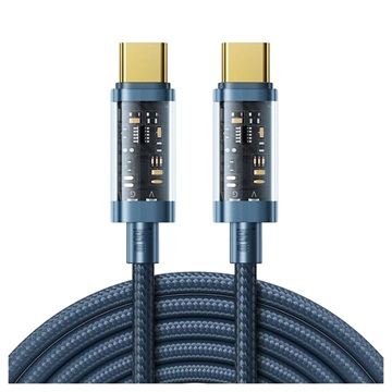 Joyroom S -CC100A20 pletený kabel USB -C - 100W, 2M - modrá