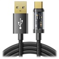 JOYROMOOROM USB -A/USB -C Rychlé nabíjení datový kabel - 1,2 m - černá