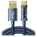JOYROMOOROM USB -A/USB -C Rychlé nabíjení datový kabel - 1,2 m - modrá