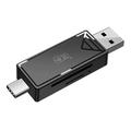 KAWAU C351 USB 3.0 vysokorychlostní typ C + USB SD / TF čtečka karet Přenosný OTG adaptér