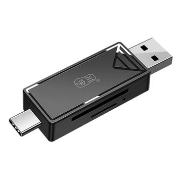 KAWAU C351 USB 3.0 vysokorychlostní typ C + USB SD / TF čtečka karet Přenosný OTG adaptér