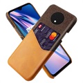 KSQ OnePlus 7t pouzdro s kapsou karty - káva