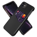 KSQ iPhone 11 pouzdro s kapsou karty - černá
