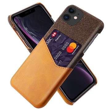 KSQ iPhone 11 pouzdro s kapsou karty - káva