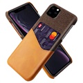 KSQ iPhone 11 Pro Max pouzdro s kapsou karty - káva