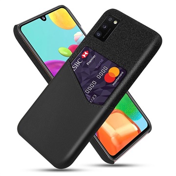 KSQ Samsung Galaxy A41 Case s kapsou karty - černá