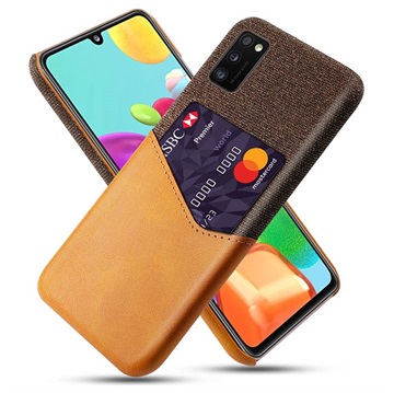 KSQ Samsung Galaxy A41 Case s kapsou karty - hnědá
