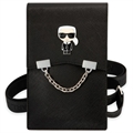 Karl Lagerfeld Ikonik Chain Taška přes Rameno pro Smartphone - Černá