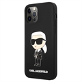 Karl Lagerfeld iPhone 12/12 Pro Silicone Case - černá