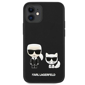 Karl Lagerfeld Karl & Chupette iPhone 13 Mini Silicone Case - Black