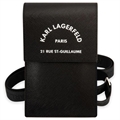 Karl Lagerfeld Smartphone Taška přes Rameno - Paris 21 Rue St-Guillaume - Černá