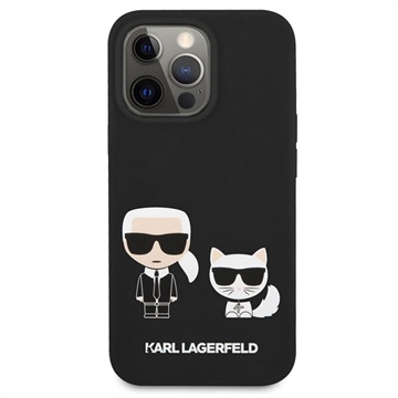 Karl Lagerfeld Karl & Chupette iPhone 13 Pro Max Silicone Case - Black