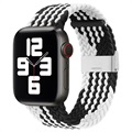 Apple Watch Series Ultra 3/2/Ultra/11/10/9/8/SE 3/(2022)/7/SE/6/5/4/3/2/1 pletený popruh - 49mm/46mm/45mm/44mm/42mm - černá/bílá