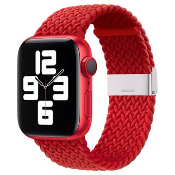 Apple Watch Series Ultra 2/Ultra/9/8/7/SE/6/5/4/3/2/1 pletený popruh - 45 mm/44 mm/42 mm - červená