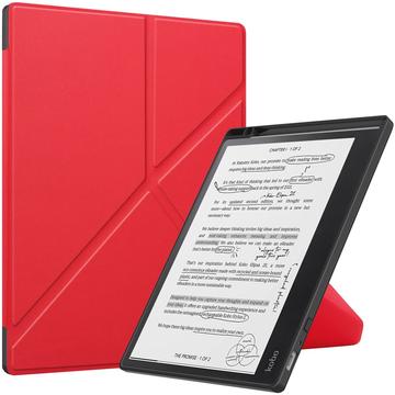 Kobo Elipsa 2E Origami Stand Folio Case - Red