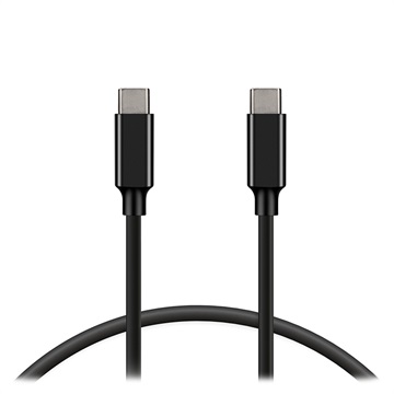 Braided USB 3.1 DATA TYPE -C / nabíjecí kabel - 5A / 40W - 2M - BLACK