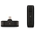 KSIX Wireless Clip -on Microfon pro iPhone - Lightning - Black