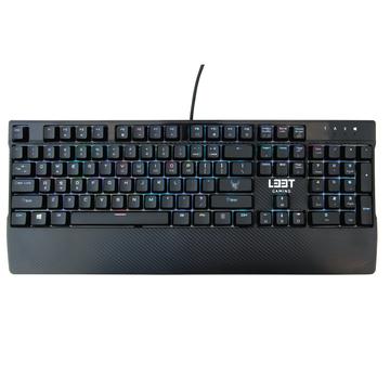 L33T Gaming Megingjörd RGB mechanická herní klávesnice - černá