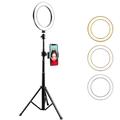 LATZZ T9 Ring Photography Fill Light with Tripod and Phone Bracket