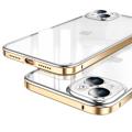 Luphie Hybridní Pouzdro iPhone 14 proti Poškrábání - Zlato