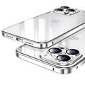 Luphie Hybridní Pouzdro iPhone 14 Pro proti Poškrábání – Stříbrný
