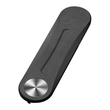 Laptop Side Mount Magnetic Phone Stand Holder PC+Aluminum Alloy Computer Monitor Expansion Bracket - Black