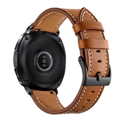 Samsung Galaxy Watch4/Watch4 Classic/Watch5/Watch6 kožený popruh - 20mm - hnědý