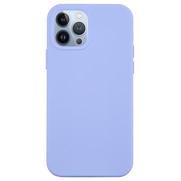 Tekuté silikonové pouzdro na iPhone 14 Pro – Světle fialová