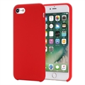 Tekuté silikonové pouzdro na iPhone 7/8/SE (2020)/SE (2022) – Červené
