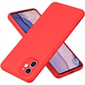 iPhone 11 Liquid Silicone Pouzdro - Červené