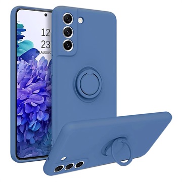 Xiaomi Redmi Note 10 Pro Liquid Silicone pouzdro s držákem prstenu - černá