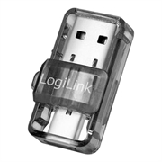 LogiLink BT0054 USB-C/USB-A Bluetooth 5.0 Adapter - Transparent Grey