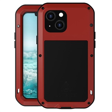 Love Mei výkonný iPhone 13 Mini Hybrid Case - červená