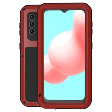 Love Mei výkonný Samsung Galaxy A32 5G/M32 5G Hybrid Case - Red