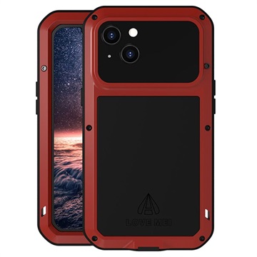 Love Mei výkonný iPhone 13 Hybrid Case - červená