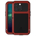 Love Mei výkonný iPhone 13 Pro Hybrid Case - červená