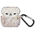 Luminous Series AirPods 3 Silicon Case with Carabiner - White