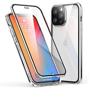 Luphie Magnetic iPhone 13 Pro Max Case - stříbro