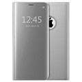 Luxusní série Zrcadlový pohled iPhone 7 Plus / 8 Plus Flip pouzdro - stříbro
